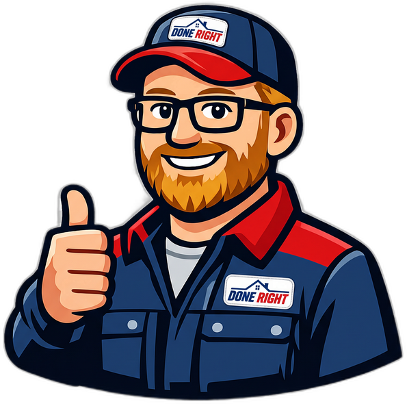 Done Right Repair Pro mascot
